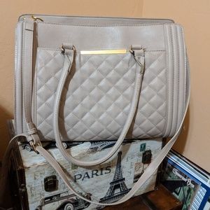 Quilted laptop purse